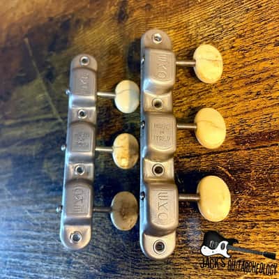 Vintage EKO Italian 3X3 Tuners *USED* (1960s - Nickel) image 4