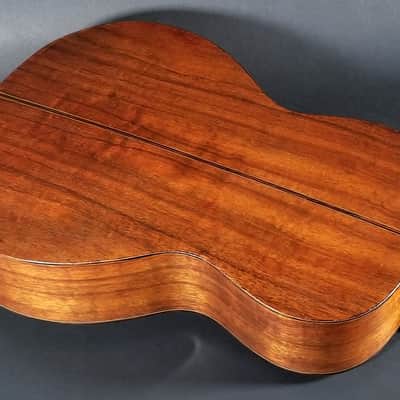 Dazzling 1927 Harmony Supertone Artist parlor guitar, rare 14” body, all orig, koa, orig case. image 5