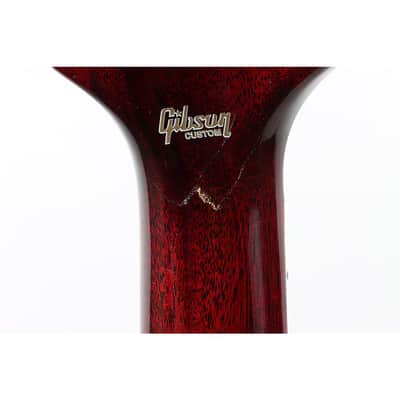 Immagine Gibson Custom Les Paul Custom Bats in Flight Electric Guitar - Regular Dark Red Burst - 4