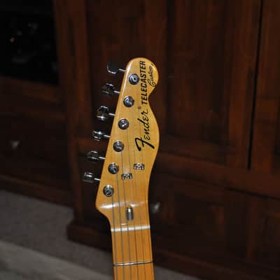 Fender Fender American Original '70s Telecaster Custom Maple Fingerboard Electric Guitar Vintage Blonde with Deluxe Molded Case image 11