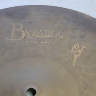 MEINL B14SAH Byzance Vintage Sand Hi-Hats 14-inch Benny Greb Signature Hi-Hat Cymbals (09/07) image 4
