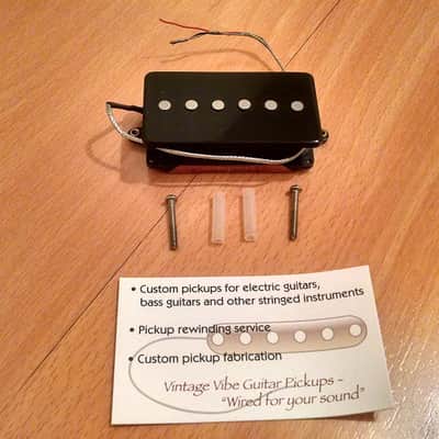 Vintage Vibe HS-90A humbucker sized P90 pickup (Black, Alnico V) image 3