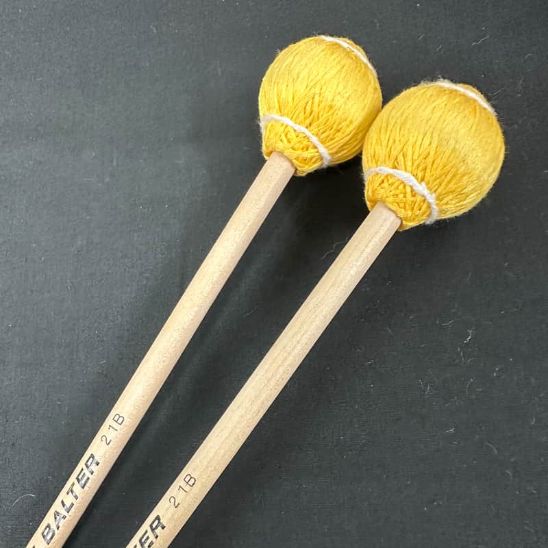 Mike Balter 21B Pro Vibe Series Mallets, Birch, Yellow - EXCELLENT image 1