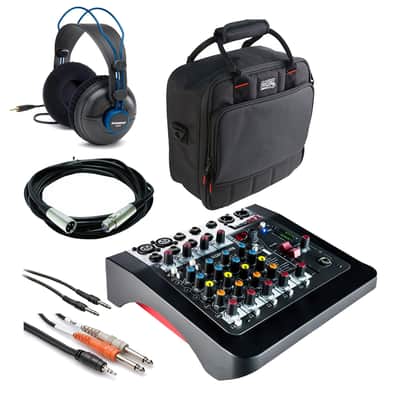 Allen & Heath ZED-6FX Compact 6 Input Analogue Mixer + Case + Headphone + Mic & Instrument Cables image 1