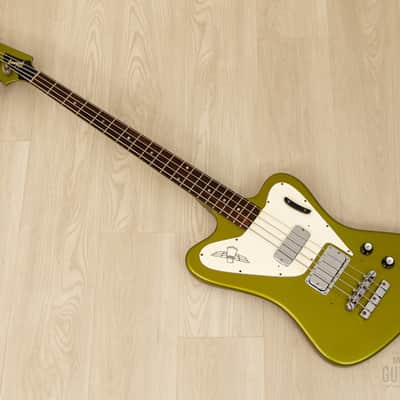1966 Gibson Thunderbird IV Non-Reverse Vintage Bass, Inverness Green w/ Case image 12