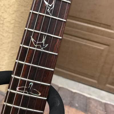 Paul Reed Smith PRS SC 245 w/ Birds - Pinstripe “1 of a kind” 2010 Black / Red image 7