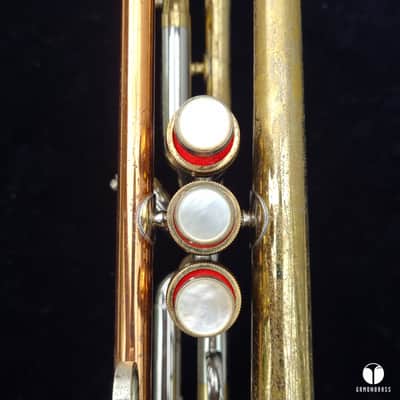 1963 BIG BELL C.G. Conn 6B Victor coprion leadpipe trumpet case mouthpiece gamonbrass image 10