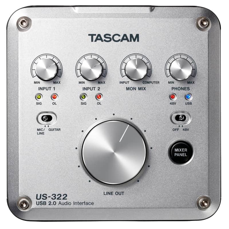 Tascam US-322 USB 2.0 Audio Interface w/ DSP Mixer image 1