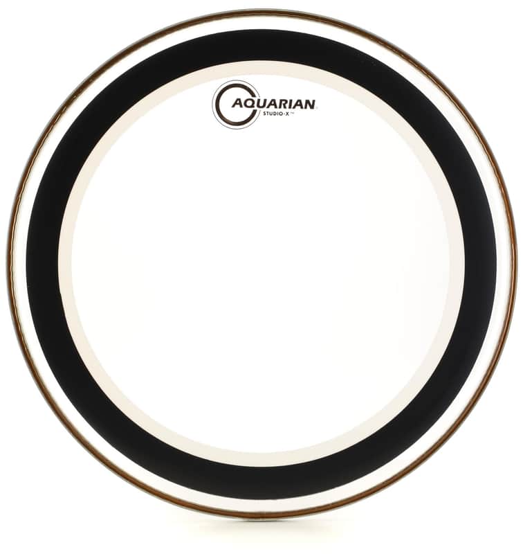 Aquarian Studio-X Series Clear Drumhead - 14 inch (2-pack) Bundle image 1