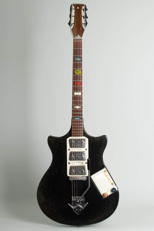 Wandre  Roby Semi-Hollow Body Electric Guitar (1962), black tolex hard shell case. image 1