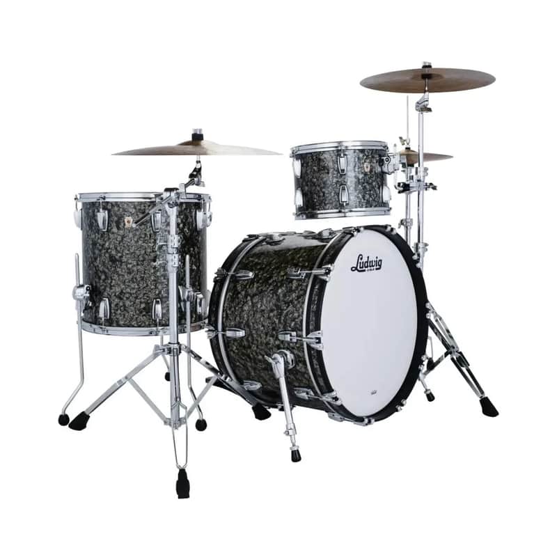 Ludwig Classic Maple Fab 3-Piece Shell Kit Moss Green image 1