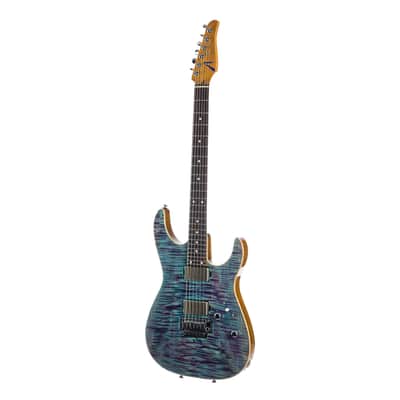 Tom Anderson Guitarworks Angel - Ultraviolet Blue with Binding image 5