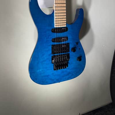 ESP LTD MH-203 QM - See Thru Blue - In-House Adjusted image 3