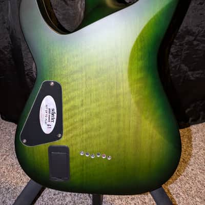 Schecter C-1 Platinum with Rosewood Fretboard 2022 - Present - Satin Green Burst image 8