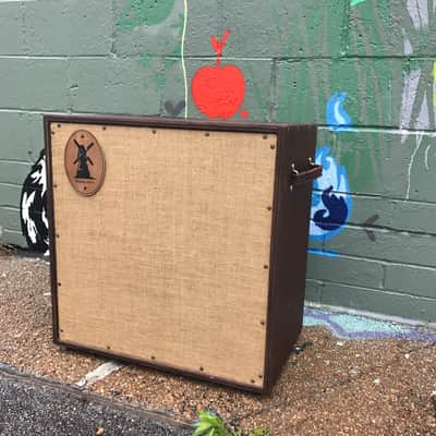 Mills Custom Amps  1x15 bass Cabinet  2017  Oak hardwood ply w/ Natural walnut stain image 1