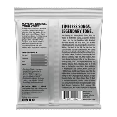 Ernie Ball John Mayer Slinky Electric Guitar Strings 10.5-47+ 2 FREE Strap Locks 2025 image 2