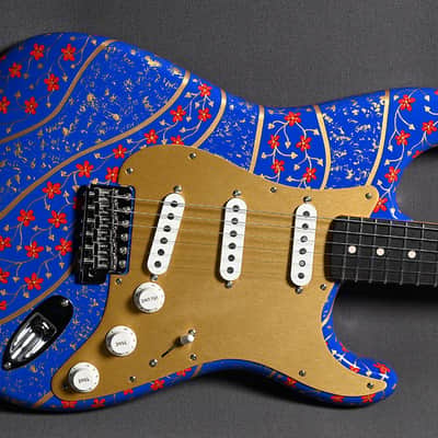 Fender Custom Shop Stratocaster "Blue with Red & Gold" Thorn / Gallenberger Project 2022 image 1