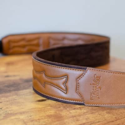 Taylor Vegan Leather Guitar Strap - Tan 2.75" (4202-27) image 4
