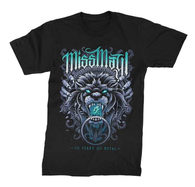 Miss May I 10 Years of Metal T-Shirt - X-Large image 1