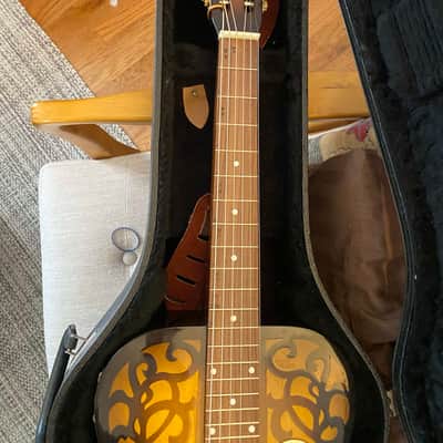 Dobro Square Neck Resonator Lapsteel 1993 - Sunburst image 7