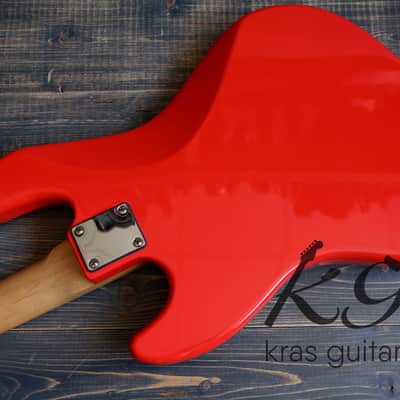 Brian by Bacchus BJB-380 Jazz Bass 1997-2000 Red image 14