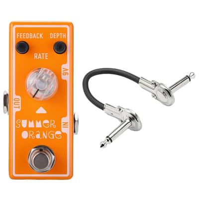 New Tone City Summer Orange Phaser Mini Guitar Effects Pedal image 1