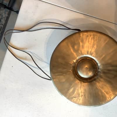 Anonymous Brass Hammered Gong 1960s 9” - #419 image 3
