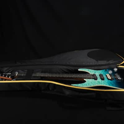 Charvel Pro-Mod Plus Dinky DK24 HSS 2PT EB QM Ebony Fingerboard Blue Curacao 746 image 15