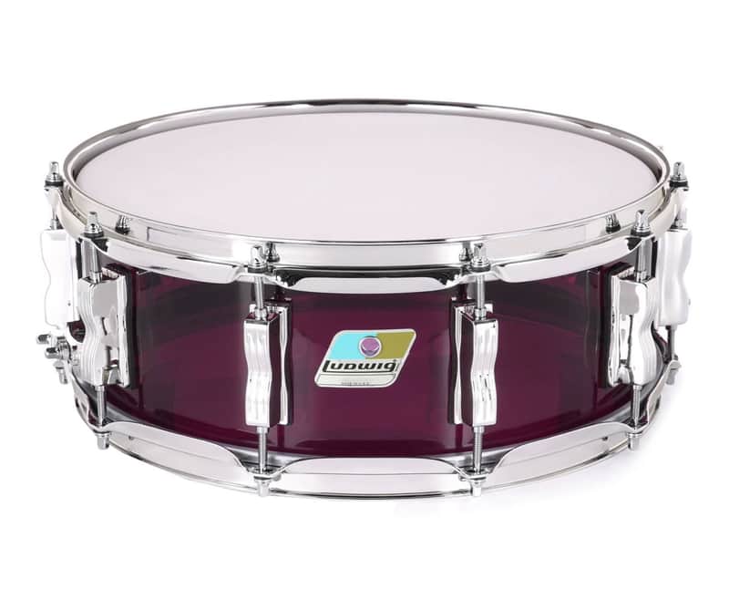 Ludwig Vistalite 5x14" Snare Drum - Purple - Used image 1