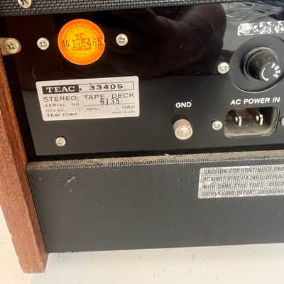 TEAC A-3340S 1/4" 4-Track Reel to Reel Tape Recorder 1970s - Silver image 9
