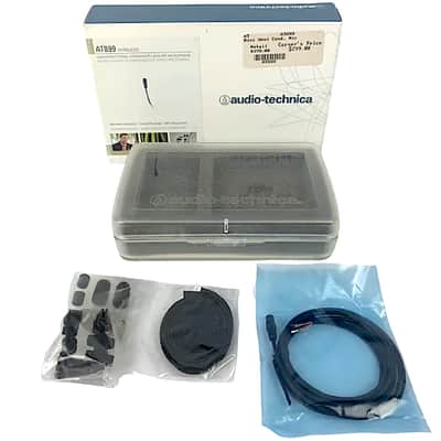 Audio-Technica AT899c Omnidirectional Condenser Lavalier Mic Black image 1