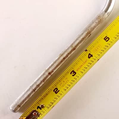 Diamond Knurling 3/8x12"Cymbal Angled Arm Rod Chrome Bass Drum Mount Holder image 2