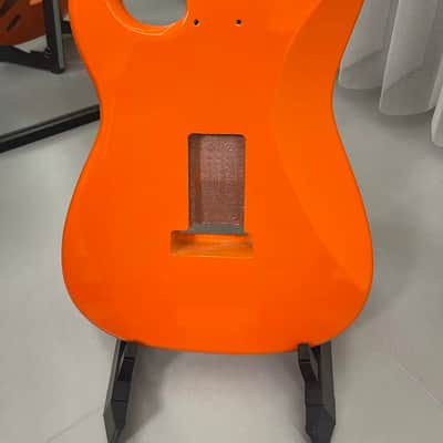 1 Orange gloss SSS Alder wood Strat Electric guitar body single single single image 5