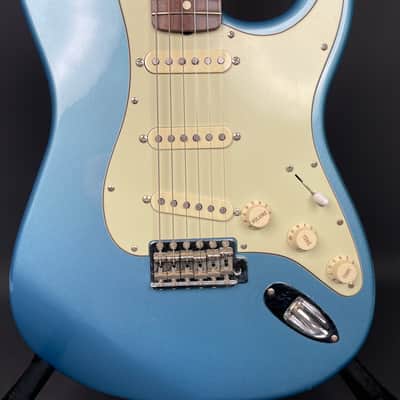 Fender Standard Stratocaster Electric Blue Metallic MIM 2004 Rosewood w/ Fender Tweed Hard Case image 2