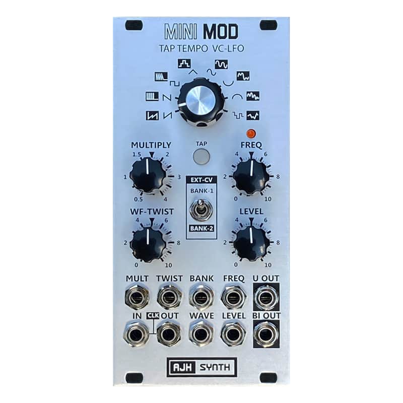 AJH Synth AJH Synth Tap Tempo VC-LFO Eurorack Module (Silver) …