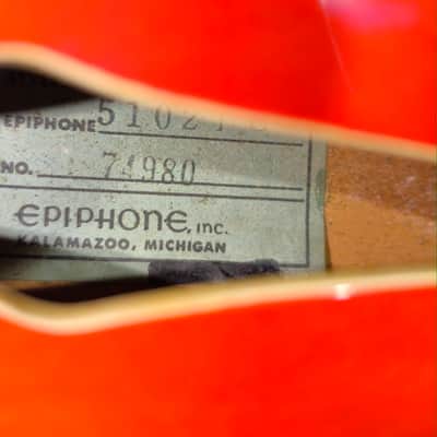 Epiphone 5102/TE 1970 - 1971 - Cherry image 14