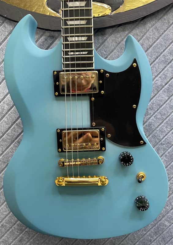 Harley Benton DC-LTD Gotoh Bonus Gold Pickguard! "The Better | Reverb