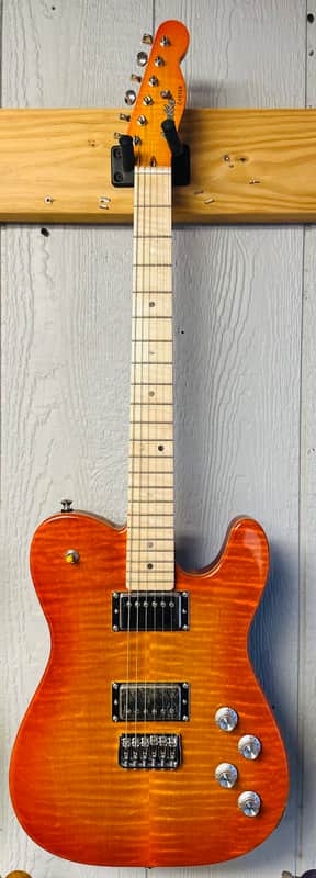 Warmoth Telecaster 2026 - Flamed orange burst image 1