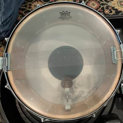 Slingerland Blue Agate Hollywood Ace Snare Drum with Zoomatic Strainer 1969 - Blue Agate image 3
