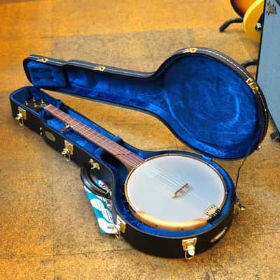 OME USA Tupelo 12" Bird's Eye Maple Open Back Banjo w/Hard Case image 9