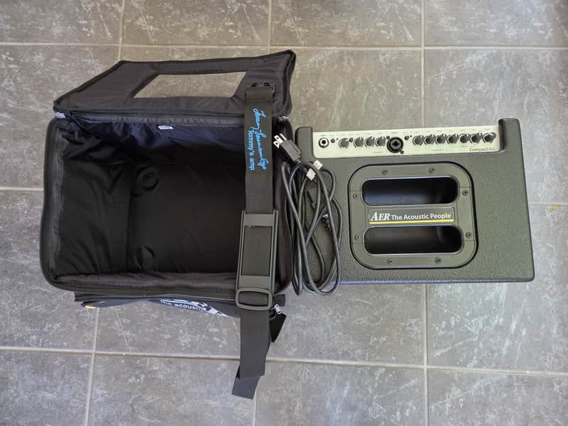 USED AER Compact 60/4-TE Tommy Emmanuel Signature 60-Watt 1x8" Acoustic Guitar Combo 2019 - 2020 - Black image 1