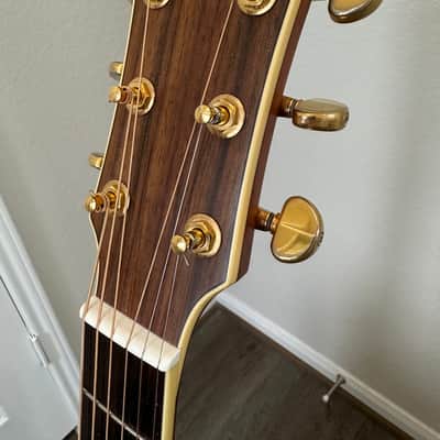 Yamaha  LJX6CA Natural wood jumbo electric acoustic guitar with Case image 8
