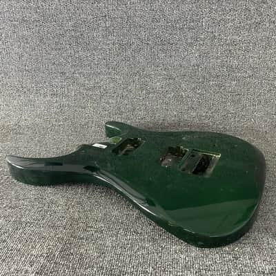 Green Flamed Maple Guitar Body with Fixed Tremolo, Project Grade image 6