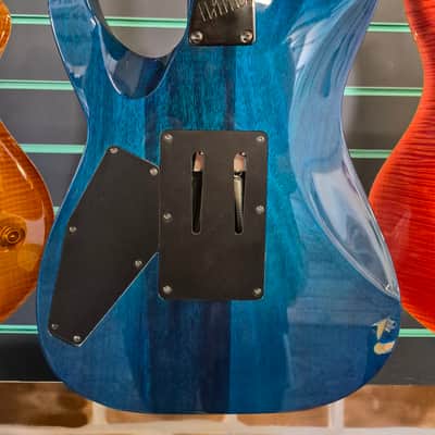 ESP LTD MH-203QM See Thru Blue 2020 Electric Guitar image 11