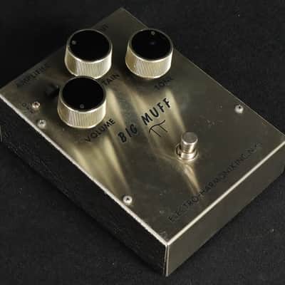 Vintage 1972 Electro-Harmonix EHX Big Muff Pi Triangle V1 Guitar Fuzz Effect Pedal FS36999 image 6