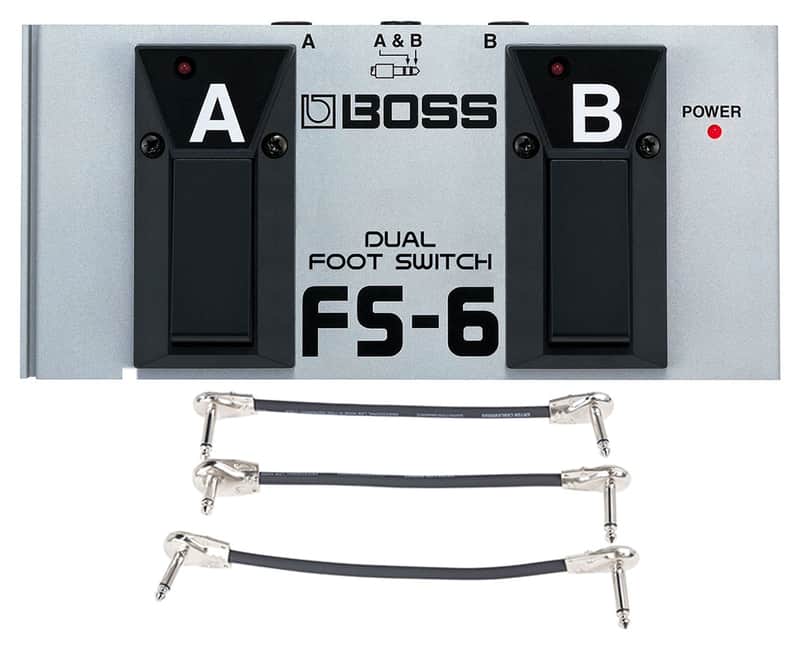 Boss FS-6 Dual footswitch + Gator Patch Cable 3 Pack image 1