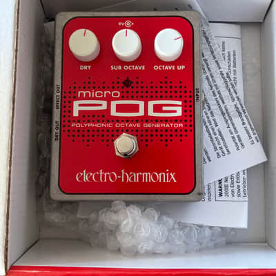 Electro-Harmonix Micro POG Polyphonic Octave Generator 2007 - Present Red / Gray image 2