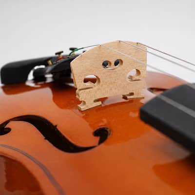 4/4 Professional Solid Wood Acoustic Violin Set with Hard Case, Bow & Accessories – Full Size Violin for Beginners, Students & Adults image 4