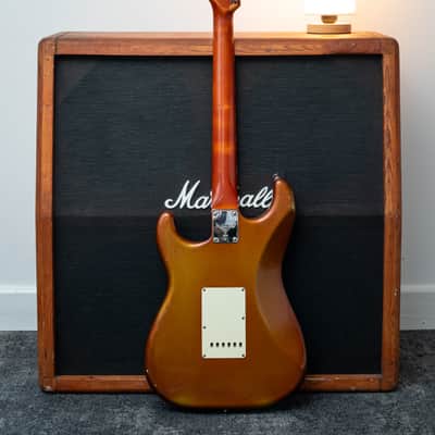 Fender Custom Shop Limited Edition 1961 STRAT RELIC *8 of 12* 2000 - Gold (applied over a Sonic Blue base) image 3