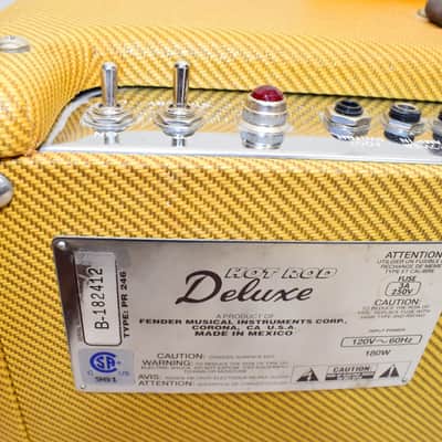 2003 Fender Hot Rod Deluxe LTD Electric Guitar Amp, Lacquered Tweed image 10
